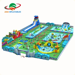 Parco Acquatico di divertimenti Sistema di Progetto divertimento del Cortile Parco A Tema con Scorrevole di Acqua Gonfiabile - Product Image 2