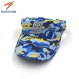 De todo camuflaje de wicking de la humedad birdeye de malla de piqué de golf visera de sol con bordado - Product Image 2