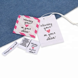 Nhãn Quần Áo Thương Hiệu Dệt Màu Đen Nhãn Quần Áo Logo Nhãn Quần Áo Tùy Chỉnh Nhãn Dệt - Product Image 4