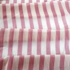 bubble chiffon shawl crepe yarn dyed pink stripes chiffon