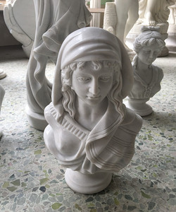<span class=keywords><strong>Buste</strong></span> de tête féminine romaine en <span class=keywords><strong>marbre</strong></span> sculpté décoratif de haute qualité - Product Image 4