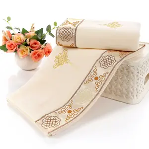 China factory 100% cotton velvet face towel with embroidery chivas price face wash towel good water absorption hot sale
