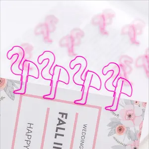Bé nhỏ màu hồng flamingo kim loại bookmark
