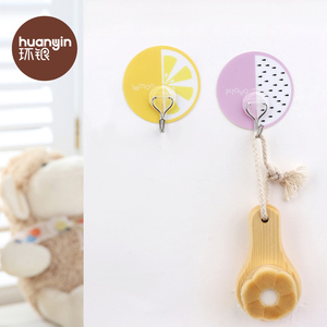 HY-0542 phim hoạt hình trái cây ma thuật hook Nhà Máy Ban Đầu Phòng Tắm Nhà Bếp Phụ Kiện Dính Tái Sử Dụng Mạnh Nhất Wall Mount Hook - Product Image 4