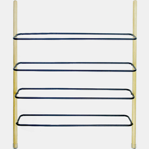 De Metal <span class=keywords><strong>Industrial</strong></span> de pared de madera inclinada 4-Nivel de almacenamiento Rack para la sala de baño balcón Cocina - Product Image 2