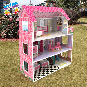 Vente en gros de jolis ensembles de jouets pour filles, kits de maisons miniatures en bois, nouveau design, kits de maisons miniatures en bois pour enfants W06A235 - Product Image 3