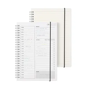 Pp Bìa Cứng Spiral Journal Pocket Notebook A6 Với Quảng Trường/Lót/Trống Trang Tùy Chỉnh Logo Đàn Hồi Ràng Buộc Spiral Notebook