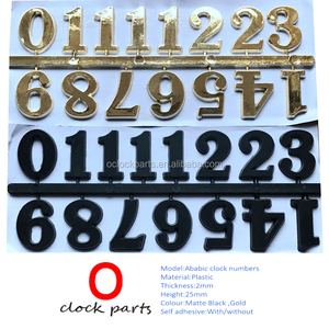 Números de Reloj Autoadhesivos de Plástico, Números Arábigos para Reloj - Product Image 1