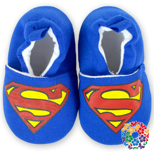 Scarpe Eleganti per Neonato Maschio, Morbide Scarpe Viola con Motivo <span class=keywords><strong>Superman</strong></span> per l'Inverno, Vendita all'Ingrosso, Taglie 11,12,13 per Neonati - Product Image 3