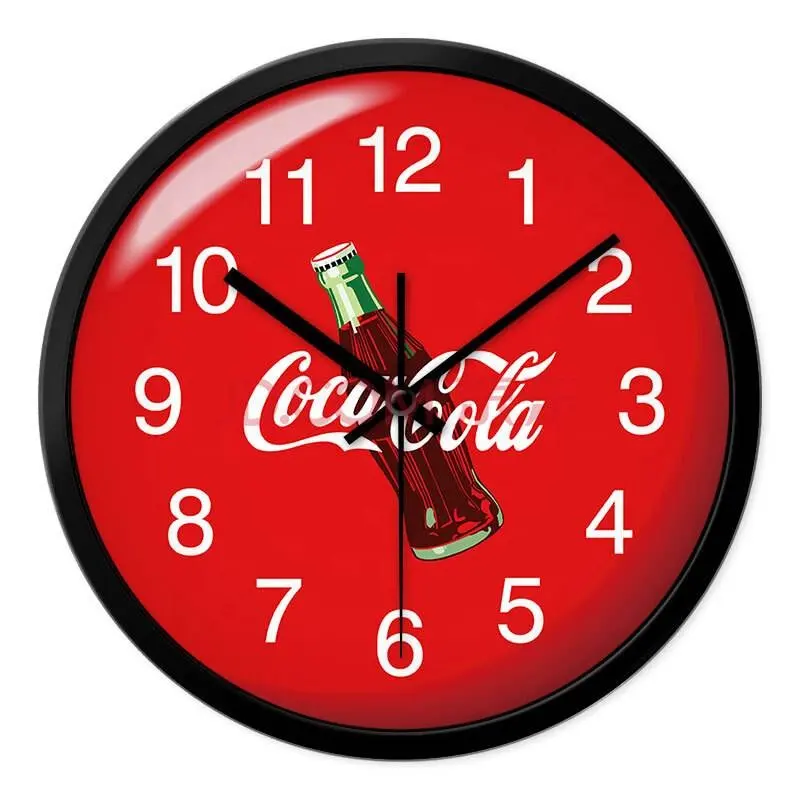 अनुकूलित घड़ी 12 इंच विज्ञापन पदोन्नति उपहार क्वार्ट्ज एनालॉग प्लास्टिक दीवार घड़ी सस्ते घड़ी