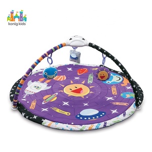 Konig Kid Indoor Soft Play palestra Multi-funzionale cura Babi giocattolo attività pieghevole Baby Play palestra con funzione di proiezione - Product Image 2