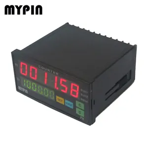 Cigovd Multi-functional Dual LED Display Digital Counter 90~265V AC/DC Length Meter with 2 Relay Output and Pulse PNP NPN 