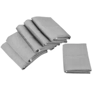 Sunland Microfiber Glass Cleaning Polishing Cloth Dish Cloth Household 16 X 16inch Solid Grey Sustainable,stocked
