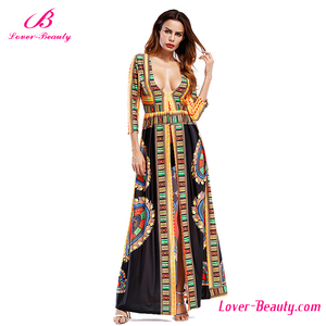 Kein Moq Sommer Schwarz Gedruckt <span class=keywords><strong>Prom</strong></span> Langes Kleid - Product Image 2