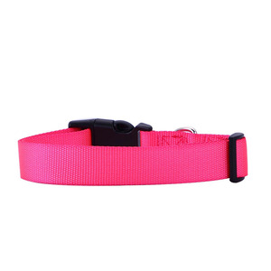 Collar de perro de nailon de imitación ajustable con logotipo personalizado al por mayor, collar de perro de nailon en blanco duradero, Correa surtida - Product Image 5