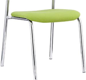 Tela recepcionista con marco de cromo silla de malla - Product Image 3
