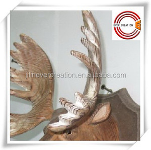 Offre Spéciale naturel 3d sculpté à la main en <span class=keywords><strong>bois</strong></span> <span class=keywords><strong>de</strong></span> tête <span class=keywords><strong>de</strong></span> <span class=keywords><strong>cerf</strong></span> animal pour la décoration <span class=keywords><strong>de</strong></span> la maison - Product Image 3
