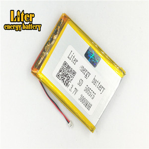 Plug 1.5-2 P 3.7 V 505575 3000 mah lipo battery Rechargeable solar li ion polymer lithium battery with PCM - Product Image 1