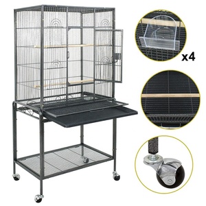 In Ferro battuto Selezionare Rotolamento Grande Gioco Uccello Del Basamento Gabbie per Africano Grigio Pappagalli Cocker Parakeets Verde Cheeked Conure - Product Image 3