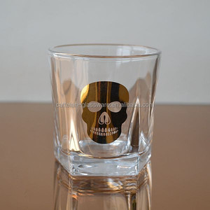 Pentágono transparente/Vaso 5 ángulos de vidrio de vasos de vidrio para beber de whisky para colorear/imprimir disponibles - Product Image 5
