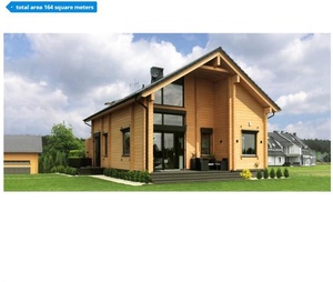 Luxe Grote 3 Slaapkamers Prefab Houten Huis Kit/Prefab Huis Ontwerp Voor Homestay