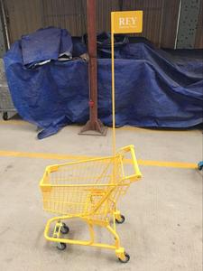 Moq 20 pcs 34L USA phong cách trẻ em kim loại nhỏ mua sắm giỏ hàng, trẻ em đẩy xe - Product Image 4