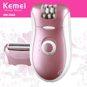 KEMEI-آلة حلاقة صوف كهربائية للنساء, آلة حلاقة صوف احترافية 2 في 1 للنساء إصدار 2068 ، ماكينة حلاقة كهربائية ، لنزع شعر من الصوف