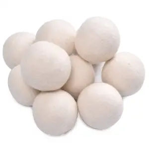 Wool Balls Wholesale Wool Dryer Balls Durable 100% Natural 6 Organic Natural Reusable Xl 100% Felted Wool Dryer Balls Set