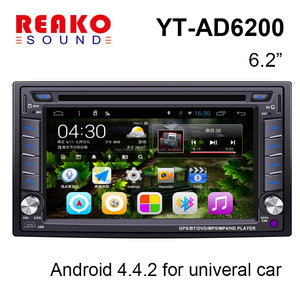 6.2 pollici 2DIN Android 4.4.2 Car <span class=keywords><strong>DVD</strong></span> Video Player Android Car <span class=keywords><strong>DVD</strong></span> dimensione universale wifi 3G - Product Image 1