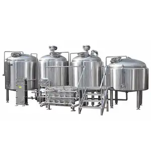 Tiantai equipamento de cervejeiro, equipamento 2500l 25hl 20bbl de aço inoxidável com três vestidos