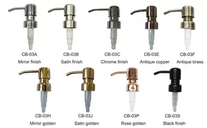 ローション/シャンプー用ステンレスブロンズ仕上げ液体石鹸ディスペンサーポンプ