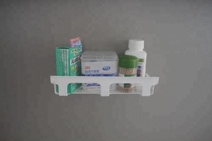 Estante de almacenamiento de baño multifunción, soporte de papel de seda de plástico ABS ecológico impermeable extraíble para el hogar - Product Image 5