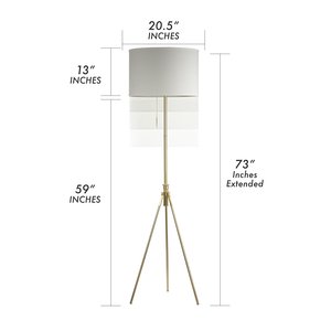 vendimia colgante iluminación lámparas de pie moderna con pantalla de tela oro <span class=keywords><strong>base</strong></span> de hierro dormitorio Oficina lámpara de pie - Product Image 3