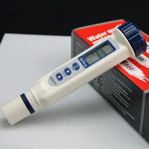 AZ8371 Penguji Konduktivitas, Monitor Meter Pena Tipe Salinometer Detektor Salinitas Air Laut IP65 Tahan Air