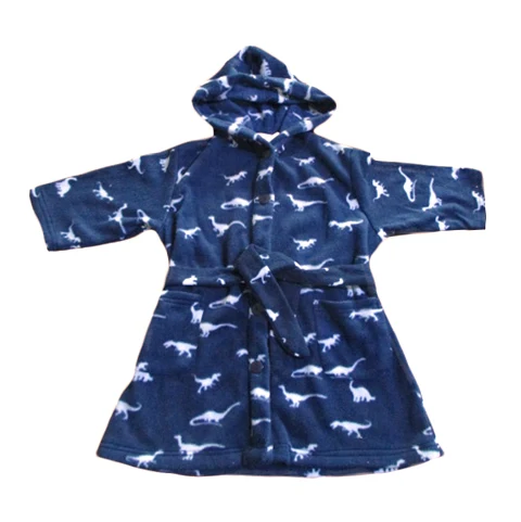 Оптовая продажа, горячая распродажа, дешевый детский банный халат с единорогом и динозавром