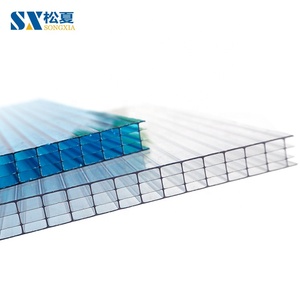 Hiện đại 4x8 trang trí Polycarbonate nhà kính nhà kính mái Tấm UV bảo vệ rõ ràng màu trắng màu - Product Image 4