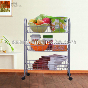 Bastidores de <span class=keywords><strong>metal</strong></span> de acero de almacenamiento de cocina de tres capas resistentes a la luz de alta calidad - Product Image 4
