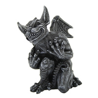 Statue de gargouille en bronze, figurine de monstre cool