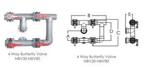 BƠI Poo Lọc Valvel 4 Cách Mặt Bích Van Điều Khiển Cho Thương Mại Lọc Cát - Product Image 4