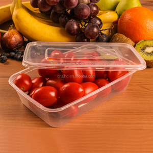 Bán Buôn Tùy Biến Nhựa Rõ Ràng Container + Nắp Đậy Lò Vi Sóng Tủ Đông An Toàn Takeaway Thực Phẩm Lưu Trữ 650Ml - Product Image 2