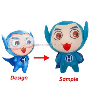 Kreative Kundenspezifische Dekoration Zahlen Plüsch Stofftier Fangen Monster Unten Mit Großen Hu Ba Puppe Spielzeug