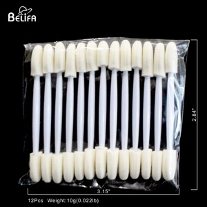 Belifa Thân Thiện Với Môi Dùng Một Lần Hai Đầu Mút Trắng Phấn Mắt Tipped Oval Makeup Applicator - Product Image 5