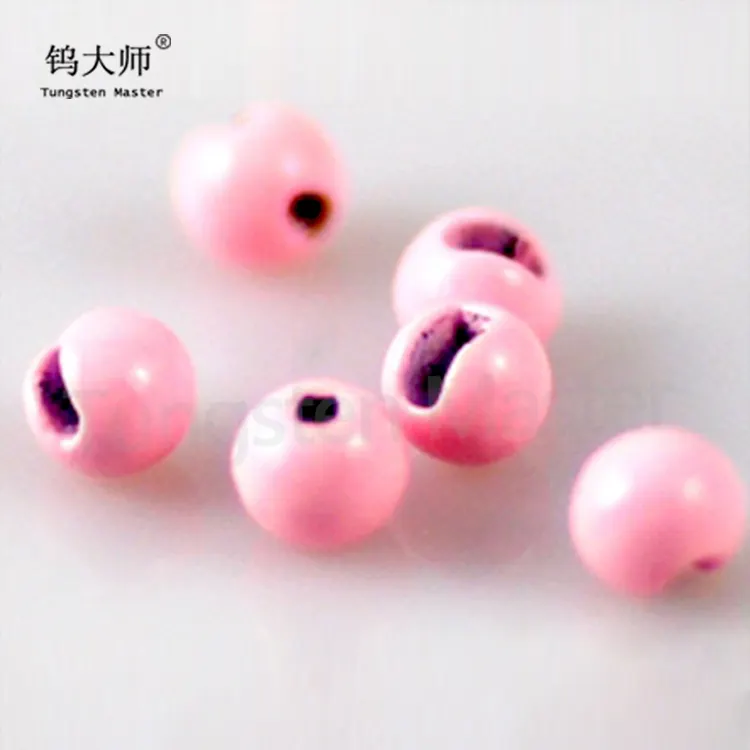 Wholesale fishing equipment slotted tungsten beads for fishing