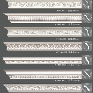 Poliuretano de alta calidad hermoso barato decorativo PU moldeo de espuma CORNISA DE - Product Image 1
