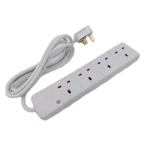 Hot sale UK 4 socket extension lead extension socket