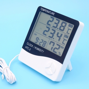 เครื่องวัดอุณหภูมิและความชื้นดิจิตอลคุณภาพสูงจากโรงงานพร้อมจอ LCD ขนาดใหญ่ วัสดุพลาสติก รุ่น <span class=keywords><strong>HT</strong></span> C-2 - Product Image 4