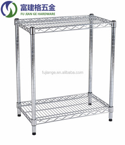 Scaffalatura <span class=keywords><strong>in</strong></span> filo <span class=keywords><strong>cromato</strong></span> resistente 2 livelli <span class=keywords><strong>in</strong></span> <span class=keywords><strong>acciaio</strong></span> al carbonio resistente espositore ripiano elettronico fabbrica assembla <span class=keywords><strong>scaffali</strong></span> OEM - Product Image 1
