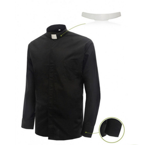 Chemise à col, manches longues, pour homme, style clitoris, preppy - Product Image 1