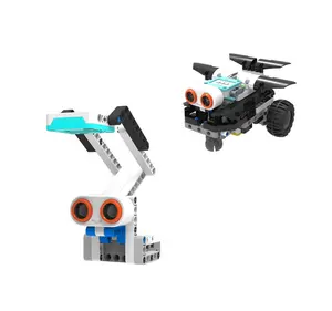 Assemble Educational Science Educational robot Toy Educational Electronic Block Set MOQ 200 pcs early educationaltoys coding rob