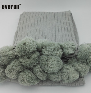 Set di cuscini in maglia di Pompon in maglia magica verde ZERO difetti 7gg 100% con linea di cotone acrilico 7gg - Product Image 2